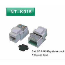 Tooless Cat5E RJ45 Keystone Jack